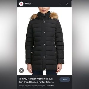 Long puffer coat